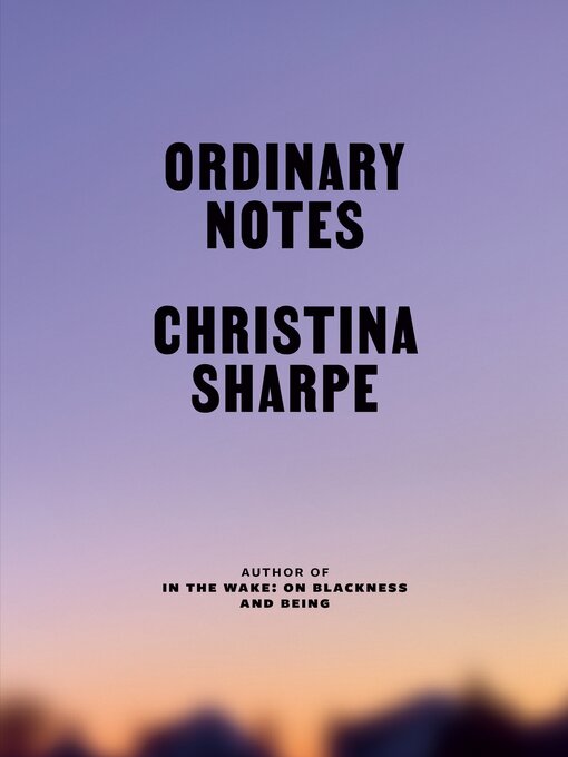 Cover image for Ordinary Notes